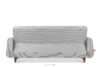 GUSTAVO II Sofa trzyosobowa rozkładana w tkaninie sztruks jasny szary jasny szary - zdjęcie 4