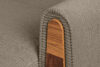 GUSTAVO II Sofa trzyosobowa rozkładana w tkaninie sztruks beżowy beżowy - zdjęcie 6