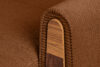 GUSTAVO II Sofa trzyosobowa rozkładana w tkaninie sztruks rudy rudy - zdjęcie 6