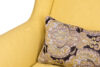 STRALIS Fotel i puf na drewnianych nóżkach żółty żółty - zdjęcie 10