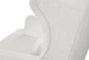 STRALIS Fotel i puf na drewnianych nóżkach biały biały - zdjęcie 11