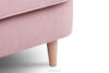 STRALIS Fotel i puf na drewnianych nóżkach różowy różowy - zdjęcie 10