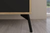 LIRO Duża komoda w stylu LOFT na wysokich nogach jasny dąb jasny dąb/czarny - zdjęcie 7