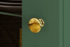 ARICIA Witryna na wysokich złotych nogach zielona zielony - zdjęcie 8