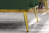 ARICIA Zielony stolik kawowy na wysokich złotych nogach zielony - zdjęcie 4
