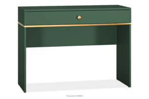 ARICIA, https://konsimo.pl/kolekcja/aricia/ Eleganckie zielone biurko z szufladą zielony - zdjęcie