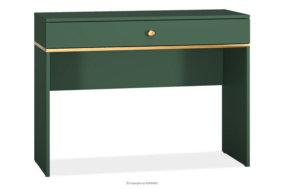 ARICIA Eleganckie zielone biurko z szufladą zielony - zdjęcie 0