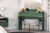 ARICIA Eleganckie zielone biurko z szufladą zielony - zdjęcie 6