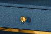 ARICIA Eleganckie granatowe biurko z szufladą granatowy - zdjęcie 6