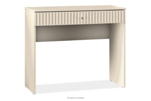 DROMA, https://konsimo.pl/kolekcja/droma/ Eleganckie biurko z szufladą w kolorze kremowym kremowy - zdjęcie
