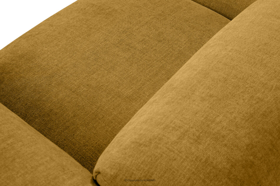 BUFFO Sofa boho modułowa dwuosobowa w tkaninie plecionej miodowa miodowy - zdjęcie 4