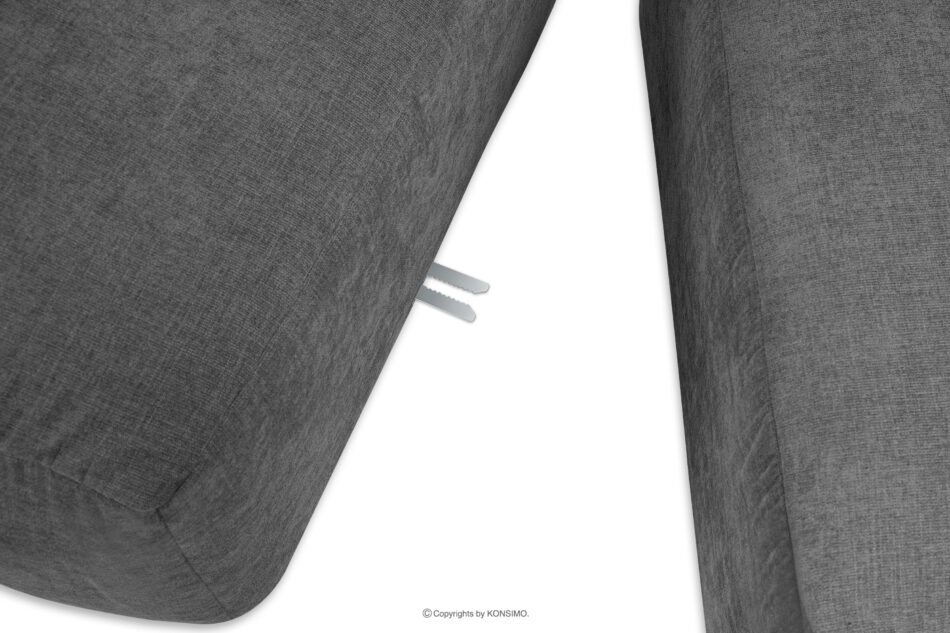 BUFFO Sofa boho modułowa dwuosobowa w tkaninie plecionej popielata popielaty - zdjęcie 7