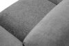BUFFO Sofa boho modułowa dwuosobowa w tkaninie plecionej jasny popielaty jasny popielaty - zdjęcie 5