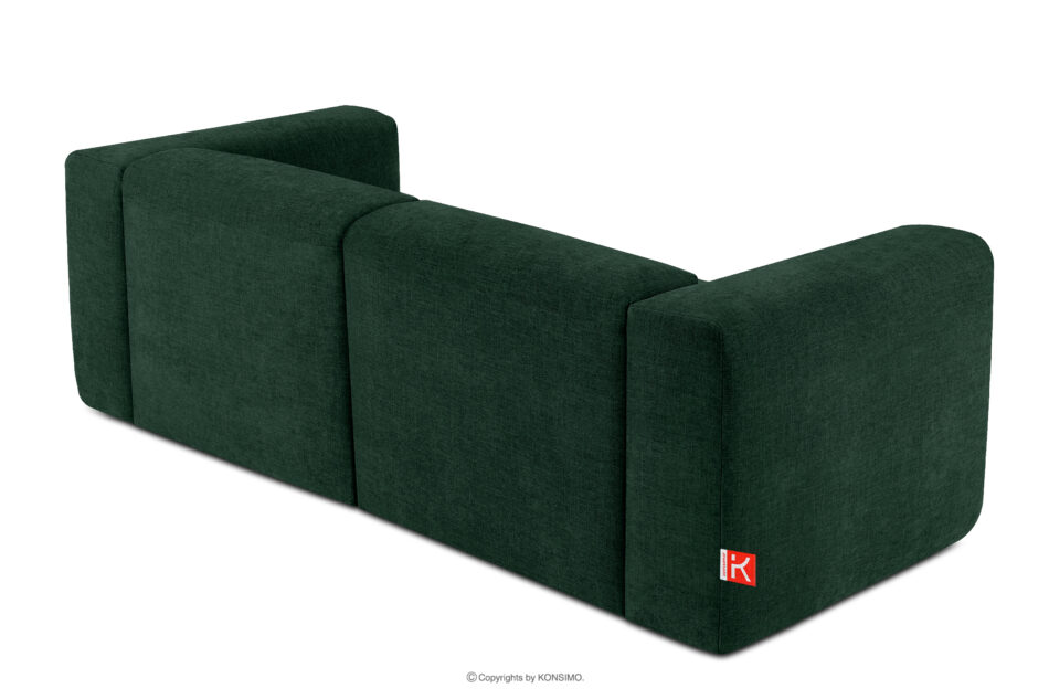 BUFFO Sofa boho modułowa dwuosobowa w tkaninie plecionej morska morski - zdjęcie 3