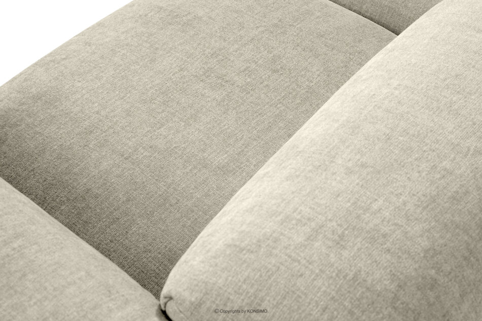 BUFFO Sofa boho modułowa dwuosobowa w tkaninie plecionej ecru ecru - zdjęcie 4