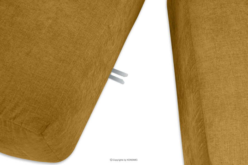BUFFO Sofa 3 boho modułowa w tkaninie plecionej miodowa miodowy - zdjęcie 8