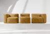 BUFFO Sofa 3 boho modułowa w tkaninie plecionej miodowa miodowy - zdjęcie 11