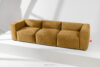BUFFO Sofa 3 boho modułowa w tkaninie plecionej miodowa miodowy - zdjęcie 14
