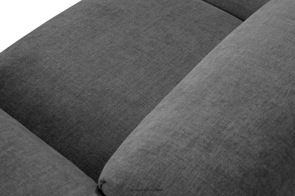 BUFFO Sofa 3 boho modułowa w tkaninie plecionej popielata popielaty - zdjęcie 5