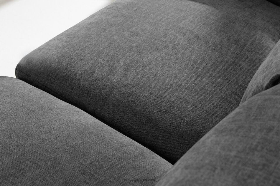 BUFFO Sofa 3 boho modułowa w tkaninie plecionej popielata popielaty - zdjęcie 9