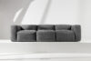 BUFFO Sofa 3 boho modułowa w tkaninie plecionej popielata popielaty - zdjęcie 13