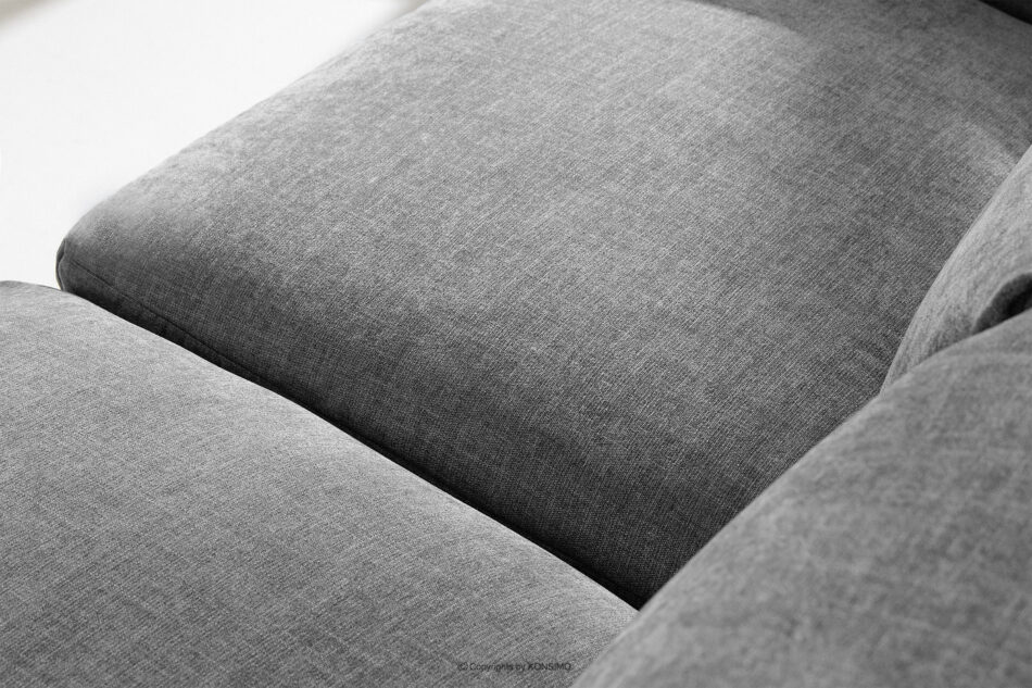 BUFFO Sofa 3 boho modułowa w tkaninie plecionej jasny popielaty jasny popielaty - zdjęcie 9