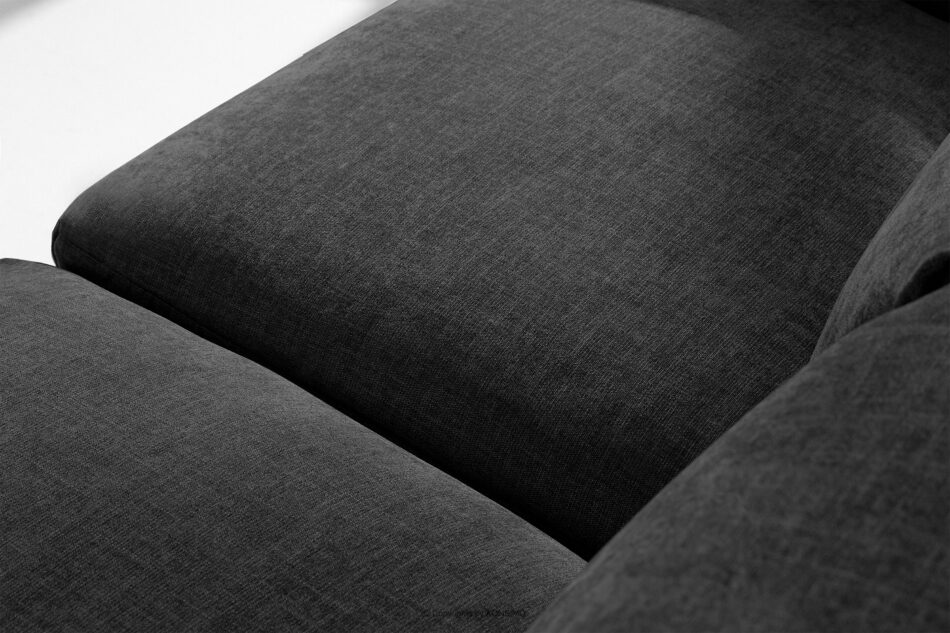 BUFFO Sofa 3 boho modułowa w tkaninie plecionej grafitowa grafitowy - zdjęcie 9
