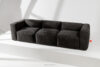 BUFFO Sofa 3 boho modułowa w tkaninie plecionej grafitowa grafitowy - zdjęcie 14