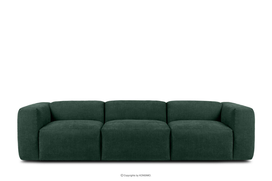 BUFFO Sofa 3 boho modułowa w tkaninie plecionej morska morski - zdjęcie 0