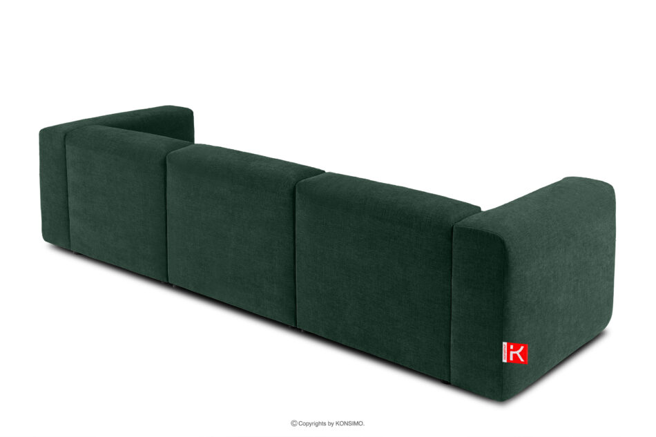 BUFFO Sofa 3 boho modułowa w tkaninie plecionej morska morski - zdjęcie 3