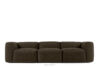 BUFFO Sofa 3 boho modułowa w tkaninie plecionej brązowa brązowy - zdjęcie 5