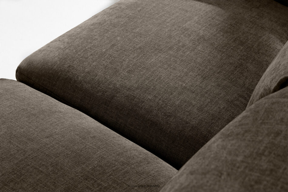 BUFFO Sofa 3 boho modułowa w tkaninie plecionej brązowa brązowy - zdjęcie 9