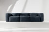 BUFFO Sofa 3 boho modułowa w tkaninie plecionej ciemny niebieski ciemny niebieski - zdjęcie 14