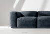 BUFFO Sofa 3 boho modułowa w tkaninie plecionej ciemny niebieski ciemny niebieski - zdjęcie 15
