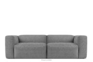 Sofa chmurka do salonu tkanina pleciona jasny popielaty