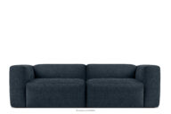 Sofa chmurka do salonu tkanina pleciona ciemny niebieski