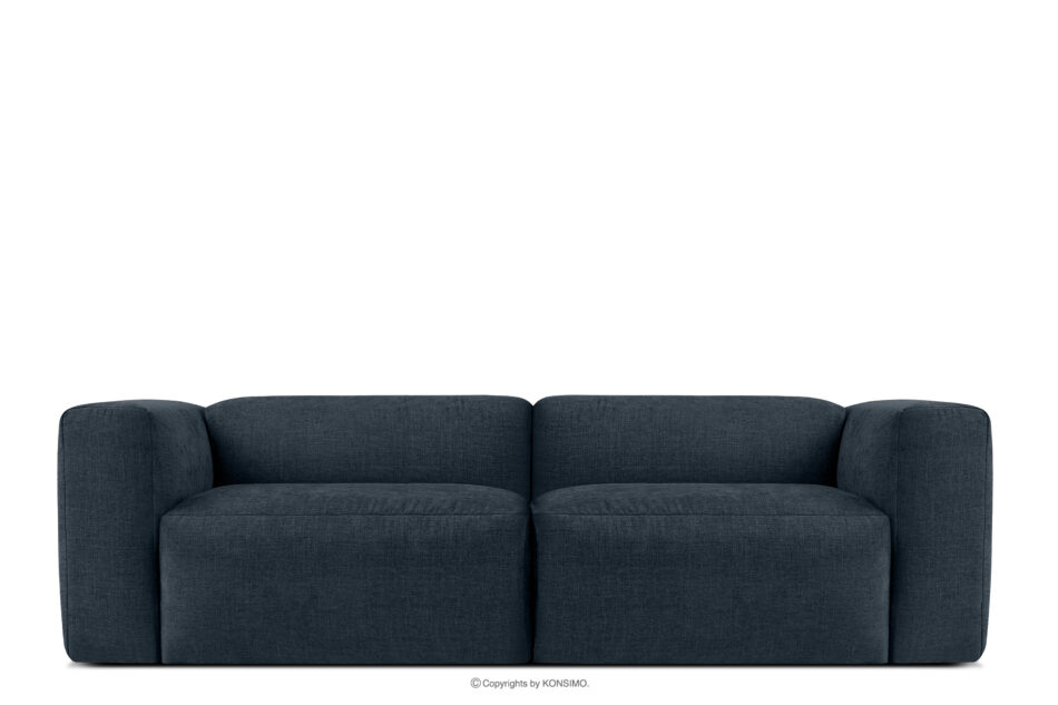 BUFFO Sofa chmurka do salonu tkanina pleciona ciemny niebieski ciemny niebieski - zdjęcie 0
