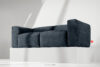 BUFFO Sofa chmurka do salonu tkanina pleciona ciemny niebieski ciemny niebieski - zdjęcie 11