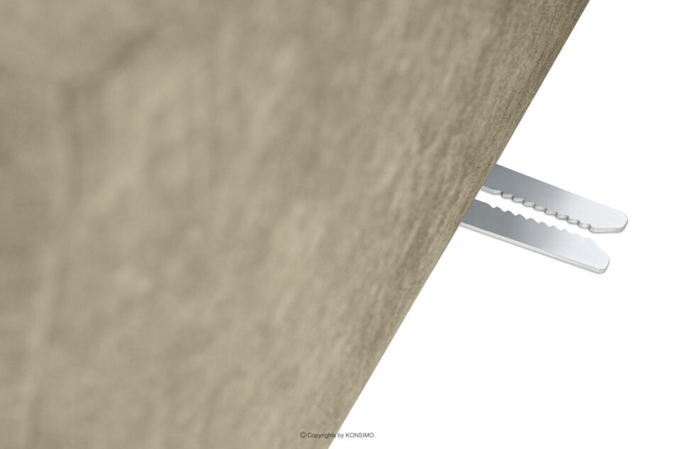 BUFFO Narożnik modułowy do salonu w tkaninie plecionej piaskowy lewy piaskowy - zdjęcie 8