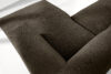 BUFFO Narożnik modułowy do salonu w tkaninie plecionej brązowy prawy brązowy - zdjęcie 16