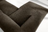 BUFFO Duży narożnik modułowy do salonu w tkaninie plecionej brązowy lewy brązowy - zdjęcie 15