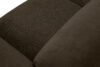 BUFFO Narożnik modułowy w tkaninie plecionej brązowy prawy brązowy - zdjęcie 5