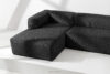 FEROX Duży czarny narożnik w tkaninie sztruks lewy czarny - zdjęcie 13