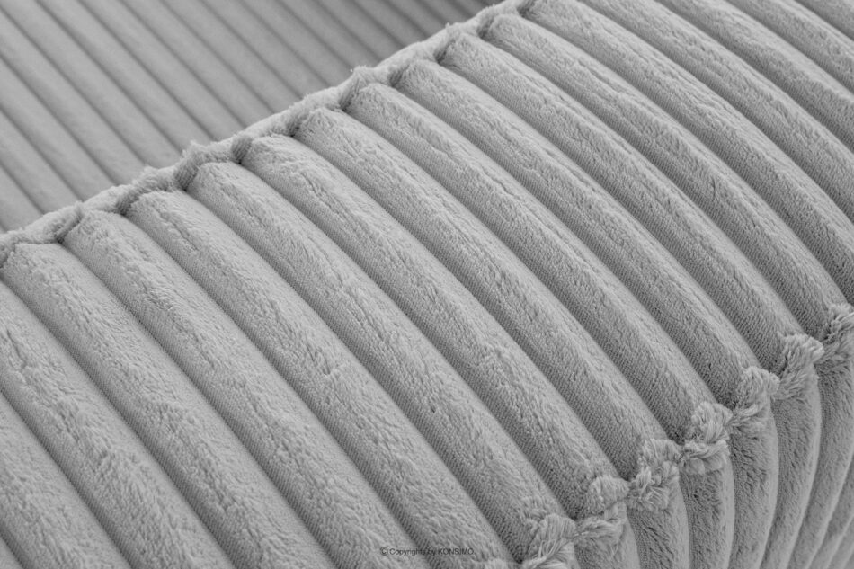 FEROX Duży jasny szary narożnik w tkaninie sztruks lewy jasny szary - zdjęcie 8