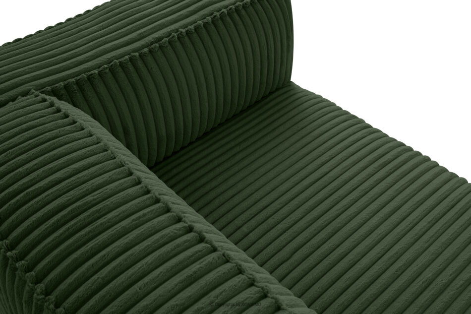 FEROX Duży ciemny zielony narożnik w tkaninie sztruks lewy ciemny zielony - zdjęcie 7