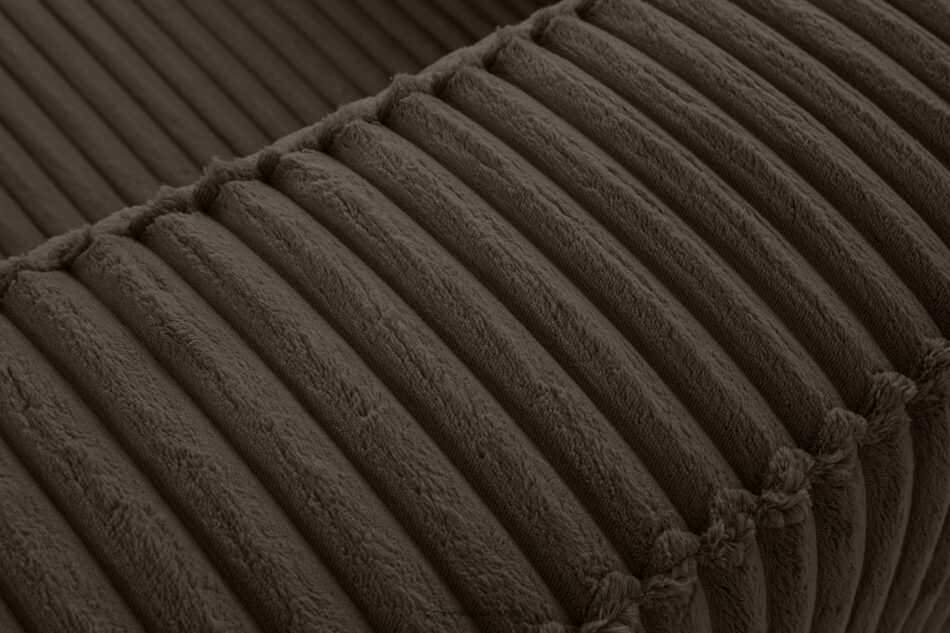 FEROX Duży brązowy narożnik w tkaninie sztruks lewy brązowy - zdjęcie 8