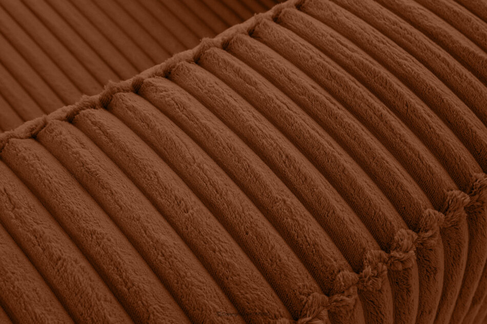 FEROX Duży rudy narożnik w tkaninie sztruks lewy rudy - zdjęcie 8