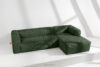 FEROX Duży ciemny zielony narożnik w tkaninie sztruks prawy ciemny zielony - zdjęcie 12