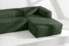 FEROX Duży ciemny zielony narożnik w tkaninie sztruks prawy ciemny zielony - zdjęcie 13
