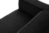 FEROX Duża czarna sofa w tkaninie sztruks czarny - zdjęcie 6